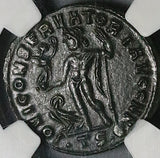 312 NGC AU Constantine I Nummus AE3 Roman Empire Jupiter Thessalonica Mint 5/5 4/5 (26041103C)