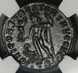 312 NGC AU Constantine I Nummus AE3 Roman Empire Jupiter Thessalonica Mint 5/5 4/5 (26041103C)