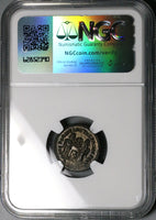 319 NGC Ch XF Constantine I Great Nummus AE3 Roman Empire Victories Altar Sisca Mint (25040501C)