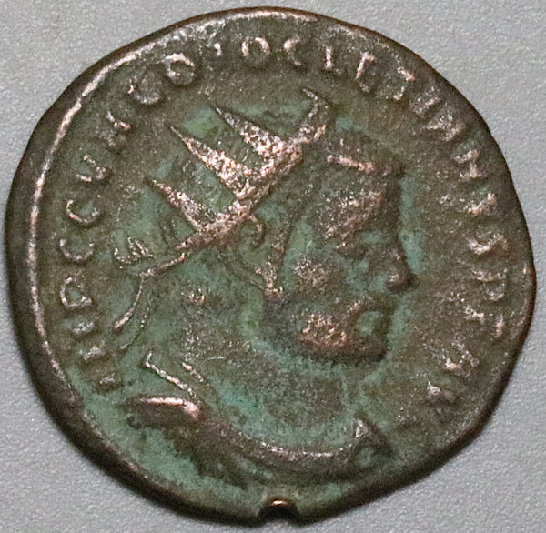 284 Diocletian Double Denarius Roman Empire VF Concordia Militum (24121501R)