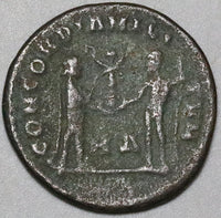 284 Diocletian Double Denarius Roman Empire VF Concordia Militum (24121502R)