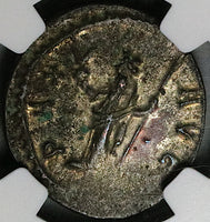 294 NGC XF Diocletian Roman Empire Aurelianianus Pax Silvering Lugdunum Mint (25052101C)