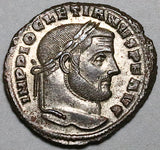 298 AU Diocletian Follis Nummus Roman Empire Scarce Carthage Stg Mint (26040301R)