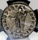 296 NGC XF Diocletian Follis Nummus Roman Empire Genius Heraclea Mint (26040302C)