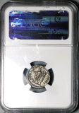 218 NGC AU Elagabalus Roman Empire Denarius Jupiter Thunderbolt 5/5 5/5 (25100804C)