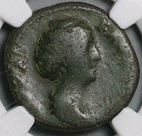 141 NGC Gen Faustina Sr Roman Empire Postumous AE As Ceres (26050901C)