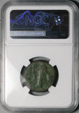 141 NGC Gen Faustina Sr Roman Empire Postumous AE As Ceres (26050901C)