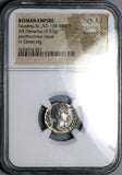 151 NGC Ch AU Faustina Sr Roman Empire Denarius Ceres Posthumous 5/5 5/5 (25042703C)