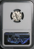 148 NGC AU Faustina Jr Roman Empire Denarius Venus Dolphin Marcus Aurelius (26060901C)