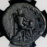 161 NGC Ch F Faustina Jr Roman Empire AE Sestertius Cybele Fertility Matri Magnae Lions (26062704C)