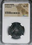 161 NGC Ch F Faustina Jr Roman Empire AE Sestertius Cybele Fertility Matri Magnae Lions (26062704C)