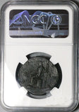 161 NGC XF Faustina Jr Roman Empire Sestertius Ceres Cista Basket Scepter (24100402C)
