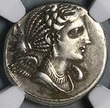 82 BC NGC Ch VF Flaccus Roman Republic Denarius Winged Victory Legionary Eagle (25081401C)