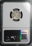 77 BC NGC VF Flaccus Roman Denarius Roma Biga Chariot Victory Wreath (26052203C)