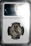 305 NGC Ch VF Galerius Follis Nummus Roman Empire Genius Heraclea Mint (26040401C)