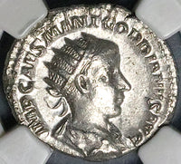 239 NGC Ch VF Gordian III Double Denarius Antoninianus Roman Empire Aequitas Equality (225040801C)