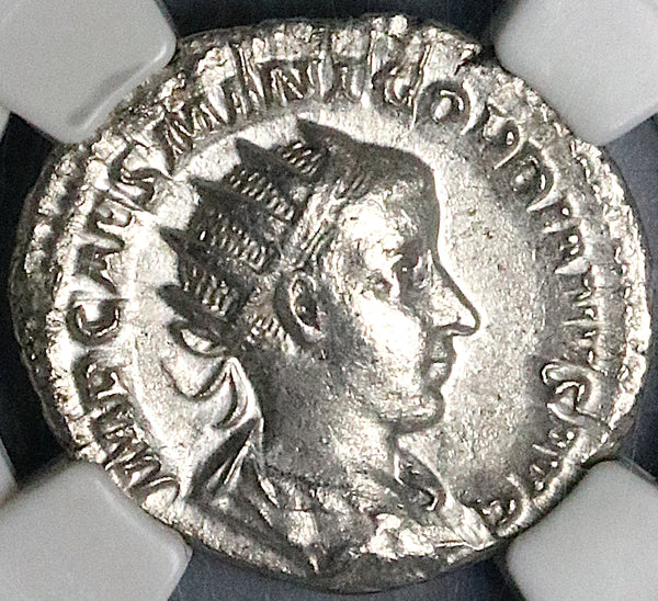 239 NGC Ch VF Gordian III Double Denarius Antoninianus Roman Empire Aequitas Equality (225040801C)