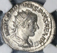 241 NGC Ch AU Gordian III Double Denarius Roman Empire Happy Laetitia Anchor (23060303C)