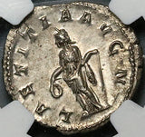 241 NGC Ch AU Gordian III Double Denarius Roman Empire Happy Laetitia Anchor (23060303C)