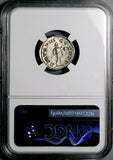 241 NGC XF Gordian III Denarius Roman Empire RARE Emperor Globe Spear (26051402C)