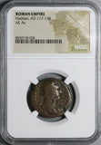133 NGC Gen AE As Hadrian Roman Empire Travel Series Rome Return (26050603C)