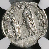 133 NGC VF Hadrian Roman Empire Denarius Travel Series Rome Return (26031902C)