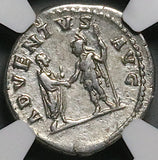 133 NGC VF Hadrian Roman Empire Denarius Travel Series Rome Return (26031902C)