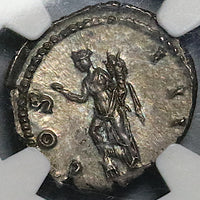125 Hadrian NGC AU Roman Empire Denarius Annona Modius Grain Supply 4/5 4/5 (25080901D