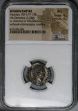 125 Hadrian NGC AU Roman Empire Denarius Annona Modius Grain Supply 4/5 4/5 (25080901D