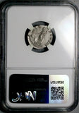 119 Hadrian NGC XF Roman Empire Denarius Clementia Sacrificing Altar (26040903C)