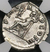119 NGC XF Hadrian Roman Empire Denarius Roma Victory Triumph (24092601D)