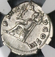 119 NGC XF Hadrian Roman Empire Denarius Roma Victory Triumph (24092601D)