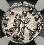 134 NGC Ch VF Hadrian Roman Empire Denarius Victory Legion Triumph (24120302C)