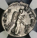 134 NGC Ch VF Hadrian Roman Empire Denarius Victory Legion Triumph (24120302C)