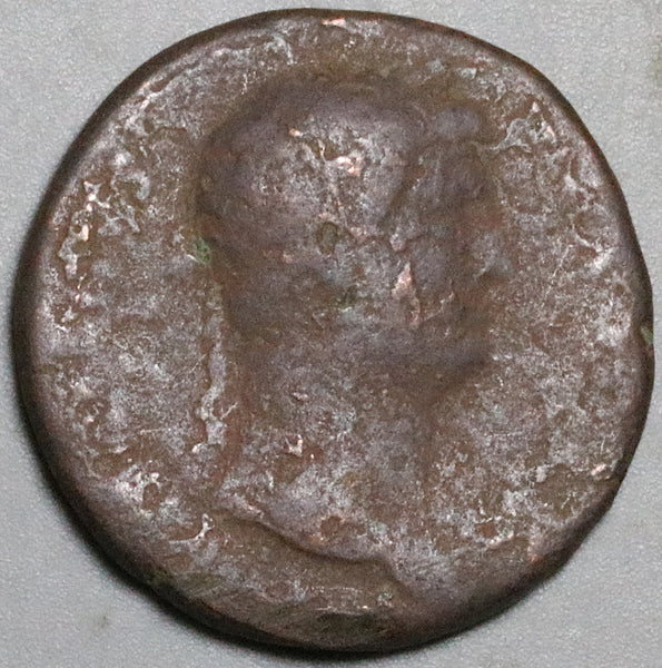 119 Hadrian Roman Empire AE As Annona Modius Grain Supply (24121403R)