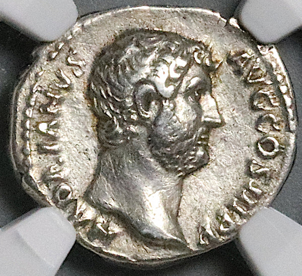 123 NGC Ch VF Hadrian Roman Empire Denarius Asia Rare Travel Series (25110601C)