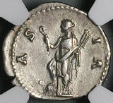 123 NGC Ch VF Hadrian Roman Empire Denarius Asia Rare Travel Series (25110601C)