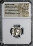 123 NGC Ch VF Hadrian Roman Empire Denarius Asia Rare Travel Series (25110601C)