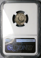 126 NGC Ch VF Hadrian Denarius Roman Empire Rare Crescent 7 Stars Septentriones Arrow (23042503C)