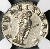 250 NGC Ch AU Herennia Etruscilla Double Denarius Roman Empire Pudicitia (25110401C)