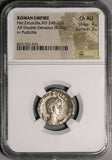 250 NGC Ch AU Herennia Etruscilla Double Denarius Roman Empire Pudicitia (25110401C)