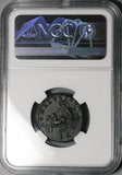 215 NGC AU Julia Domna AE As Roman Empire Luna Diana Biga Chariot Rare (25051001C)