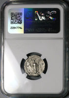 196 NGC Ch VF Julia Domna Denarius Roman Empire Felicitas Good Luck  (25020203C)