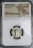196 NGC Ch VF Julia Domna Denarius Roman Empire Felicitas Good Luck  (25020203C)