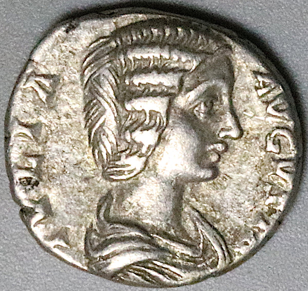 196 Julia Domna Denarius Roman Empire VF Happy Venus Felix Severus (25082601R)