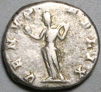 196 Julia Domna Denarius Roman Empire VF Happy Venus Felix Severus (25082601R)