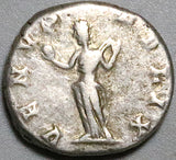 196 Julia Domna Denarius Roman Empire VF Happy Venus Felix Severus (25082601R)