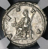 215 NGC XF Julia Domna Denarius Roman Empire Vesta Rome Mint (26081402C)