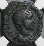 228 NGC Ch F Julia Mamaea AE Sestertius Roman Empire Felicitas Luck (26051001C)