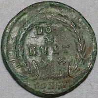 361 Julian II AE3 Roman Empire Vot X Augustus Apostate Constantinople XF (24121505R)